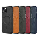 Crazy Horse Cowhide Leather Magnetic Phone Case For iPhone 13 mini(Brown)