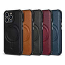 Crazy Horse Cowhide Leather Magnetic Phone Case For iPhone 12 Pro(Brown)