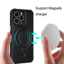 Crazy Horse Cowhide Leather Magnetic Phone Case For iPhone 12 Pro Max(Black)