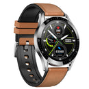 HAMTOD GT05 1.28 inch TFT Screen Smart Watch, Support Bluetooth Call / Sleep Monitoring(Brown Silver)