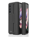 For Samsung Galaxy Z Fold3 5G Armor Hinged Shockproof PC + TPU Folding Phone Case(Black)