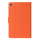 For Samsung Galaxy Tab A8 10.5 2021 Pure Color Leather Tablet Case(Orange)
