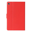 For Samsung Galaxy Tab A8 10.5 2021 Pure Color Leather Tablet Case(Red)