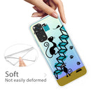 For Xiaomi Redmi Note 11 Global / Note 11S Painted Transparent TPU Phone Case(Stair Cat)