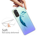 For Xiaomi Redmi Note 11 Global / Note 11S Painted Transparent TPU Phone Case(Feather)