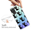 For Xiaomi Redmi Note 11 Global / Note 11S Painted Transparent TPU Phone Case(Black Cat)