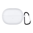 For Xiaomi Redmi Buds 3 Lite Silicone Earphone Protective Case with Hook(White)