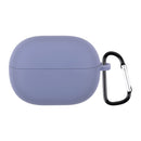 For Xiaomi Redmi Buds 3 Lite Silicone Earphone Protective Case with Hook(Lavender Grey)
