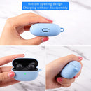 For Xiaomi Redmi Buds 3 Lite Silicone Earphone Protective Case with Hook(Lavender Grey)