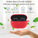 For Xiaomi Redmi Buds 3 Lite Silicone Earphone Protective Case with Hook(Black)