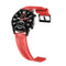 For Huawei Watch GT 2 42mm Carbon Fiber Silicone Watch Band(Red)