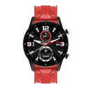 For Huawei Watch GT 2 42mm Carbon Fiber Silicone Watch Band(Red)