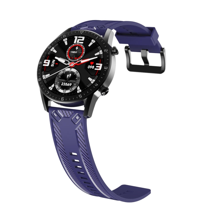 For Huawei Watch GT 2 42mm Carbon Fiber Silicone Watch Band(Blue)