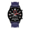 For Huawei Watch GT 2 42mm Carbon Fiber Silicone Watch Band(Blue)