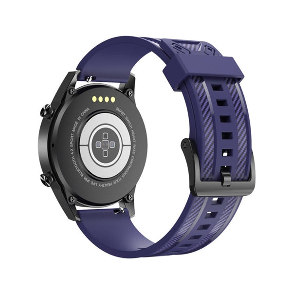 For Huawei Watch GT 2 42mm Carbon Fiber Silicone Watch Band(Blue)