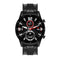 For Huawei Watch GT 2 42mm Carbon Fiber Silicone Watch Band(Black)