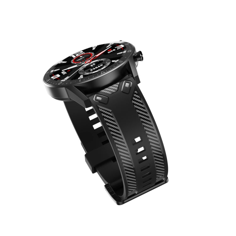 For Huawei Watch GT 2 42mm Carbon Fiber Silicone Watch Band(Black)