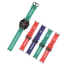 For Huawei Watch GT 2 42mm Carbon Fiber Silicone Watch Band(Blue)