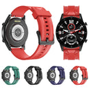 For Huawei Watch GT 2 42mm Carbon Fiber Silicone Watch Band(Green)