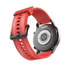 For Huawei Watch GT 2 46mm Carbon Fiber Silicone Watch Band(Red)