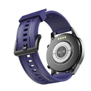 For Huawei Watch GT 2 46mm Carbon Fiber Silicone Watch Band(Blue)