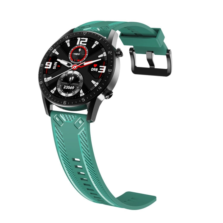 For Huawei Watch GT 2 46mm Carbon Fiber Silicone Watch Band(Green)
