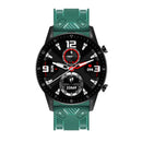For Huawei Watch GT 2 46mm Carbon Fiber Silicone Watch Band(Green)