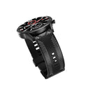 For Huawei Watch GT 2 46mm Carbon Fiber Silicone Watch Band(Black)