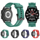 For Huawei Watch GT 2 46mm Carbon Fiber Silicone Watch Band(Red)