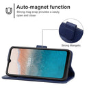 Leather Phone Case For Nokia C21 Plus(Blue)