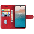Leather Phone Case For Nokia C21 Plus(Red)