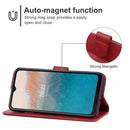 Leather Phone Case For Nokia C21 Plus(Red)
