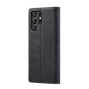 For Samsung Galaxy S22 Ultra 5G CaseMe 013 Multifunctional Leather Phone Case(Black)