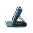 For Samsung Galaxy S22 Ultra 5G CaseMe 013 Multifunctional Leather Phone Case(Blue)