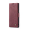For Samsung Galaxy S22 Ultra 5G CaseMe 013 Multifunctional Leather Phone Case(Wine Red)