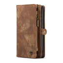 For Samsung Galaxy S22 5G CaseMe-008 Detachable Multifunctional Horizontal Flip Leather Case(Brown)