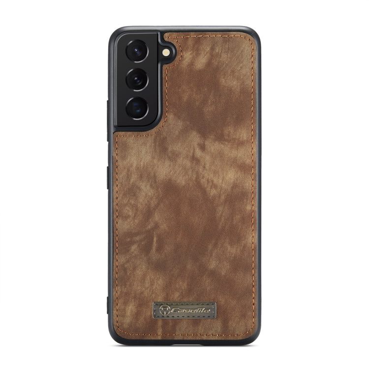 For Samsung Galaxy S22 5G CaseMe-008 Detachable Multifunctional Horizontal Flip Leather Case(Brown)