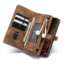 For Samsung Galaxy S22 5G CaseMe-008 Detachable Multifunctional Horizontal Flip Leather Case(Brown)