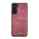 For Samsung Galaxy S22 5G CaseMe-008 Detachable Multifunctional Horizontal Flip Leather Case(Red)