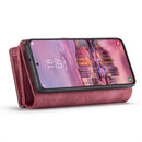 For Samsung Galaxy S22 5G CaseMe-008 Detachable Multifunctional Horizontal Flip Leather Case(Red)