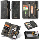 For Samsung Galaxy S22 Ultra 5G CaseMe-008 Detachable Multifunctional Horizontal Flip Leather Case(Black)