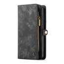For Samsung Galaxy S22 Ultra 5G CaseMe-008 Detachable Multifunctional Horizontal Flip Leather Case(Black)