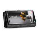 For Samsung Galaxy S22 Ultra 5G CaseMe-008 Detachable Multifunctional Horizontal Flip Leather Case(Black)