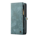 For Samsung Galaxy S22 Ultra 5G CaseMe-008 Detachable Multifunctional Horizontal Flip Leather Case(Green)