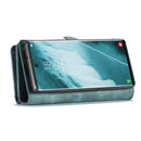 For Samsung Galaxy S22 Ultra 5G CaseMe-008 Detachable Multifunctional Horizontal Flip Leather Case(Green)