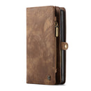 For Samsung Galaxy S22 Ultra 5G CaseMe-008 Detachable Multifunctional Horizontal Flip Leather Case(Brown)