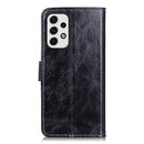 For Samsung Galaxy A23 4G Retro Crazy Horse Texture Horizontal Flip Leather Case(Black)