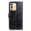 For vivo S12 / V23 5G Retro Crazy Horse Texture Horizontal Flip Leather Case(Black)