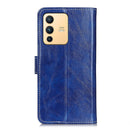 For vivo S12 / V23 5G Retro Crazy Horse Texture Horizontal Flip Leather Case(Blue)