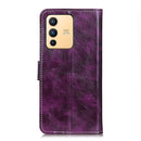 For vivo S12 / V23 5G Retro Crazy Horse Texture Horizontal Flip Leather Case(Purple)